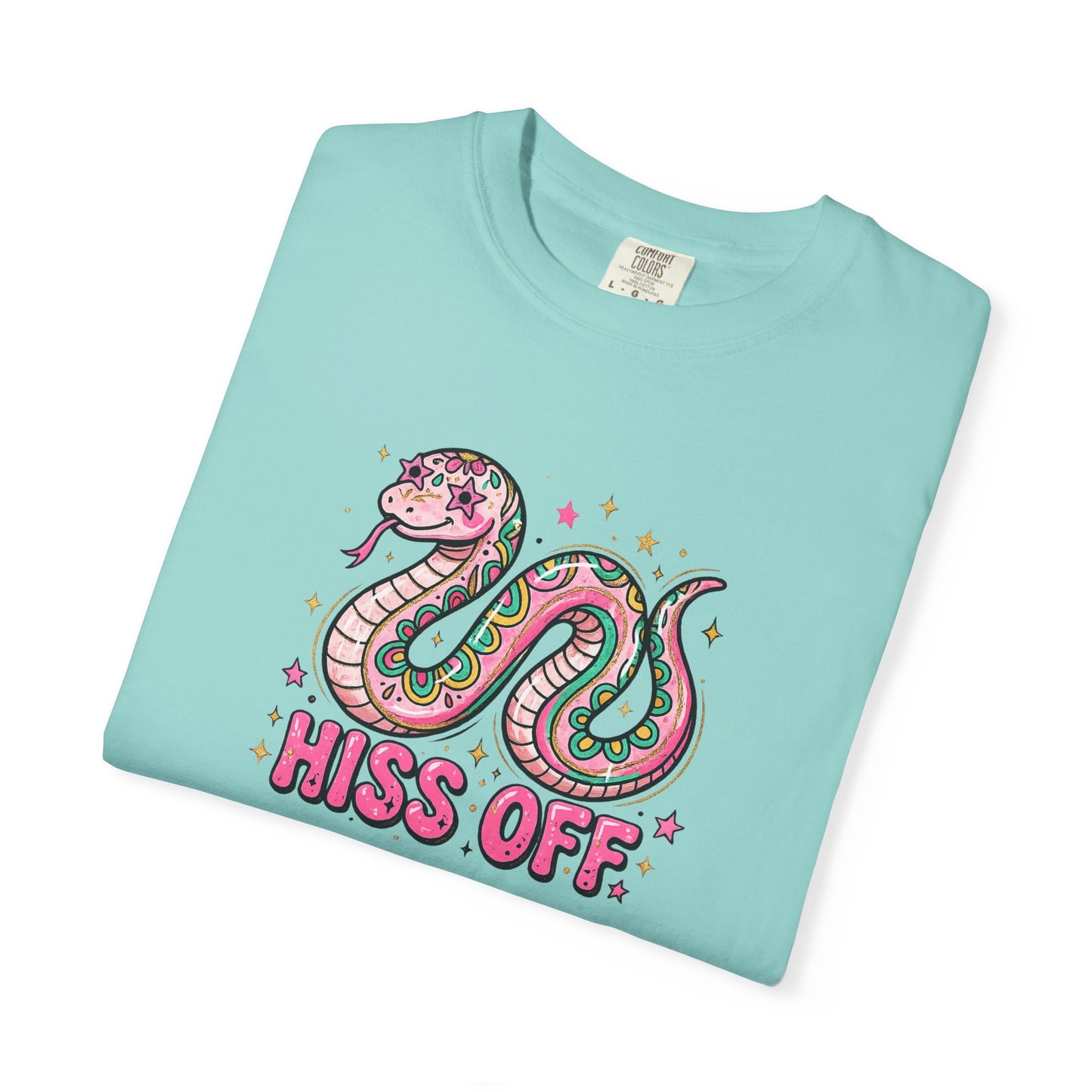 Snake "Hiss Off" Graphic T-Shirt — Retro Cute Reptile Tee