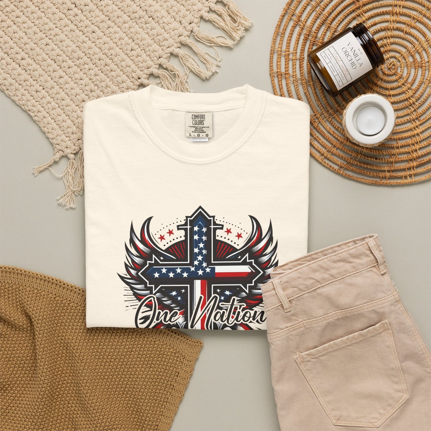 One Nation Under God Cross T-Shirt