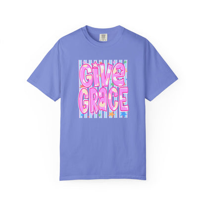 Give Grace T-Shirt — Pastel Retro Graphic Tee