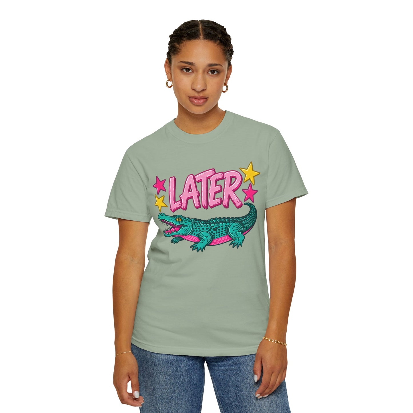 Later Gator Graphic T-Shirt — Retro Cartoon Alligator Tee