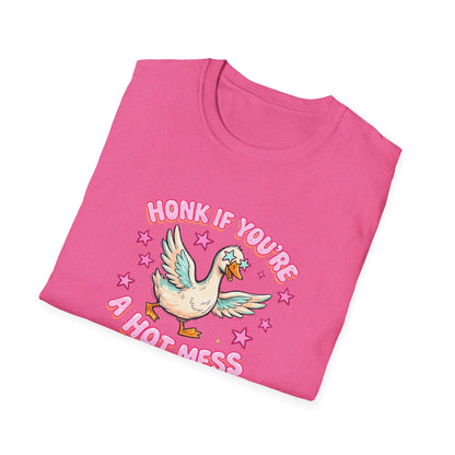 Honk If You’re A Hot Mess T-Shirt — Cute Vintage Dove Graphic Tee