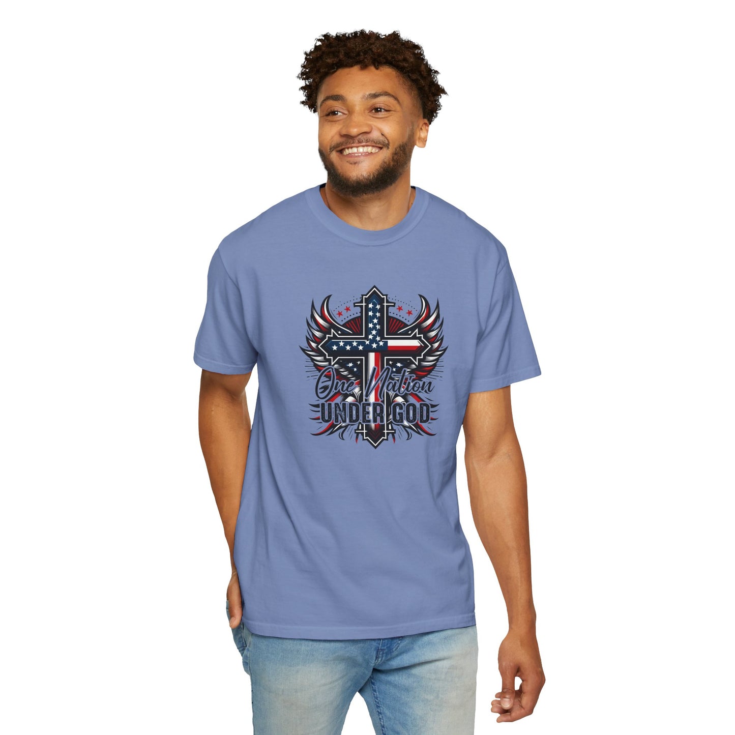 One Nation Under God Cross T-Shirt