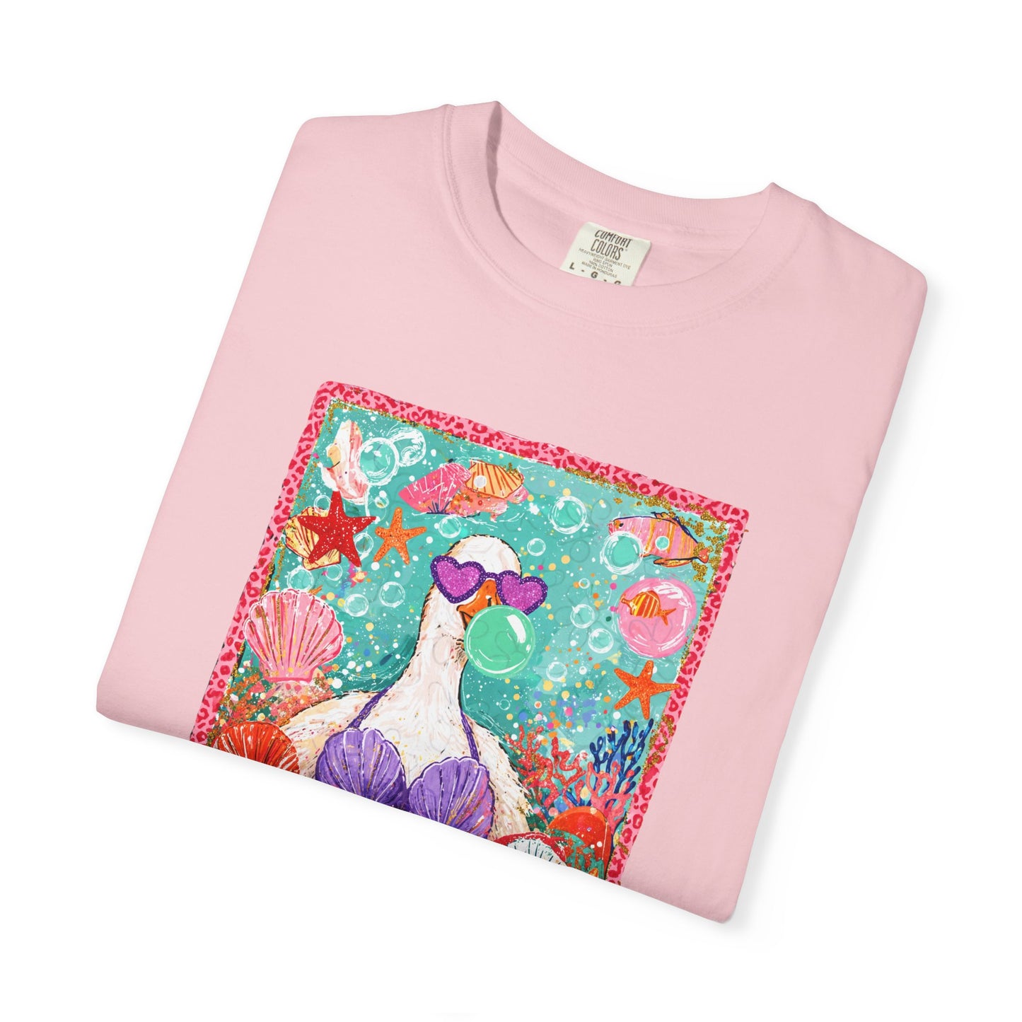 Goose in Bikini Beach T-Shirt — Cute Retro Seaside Graphic Tee