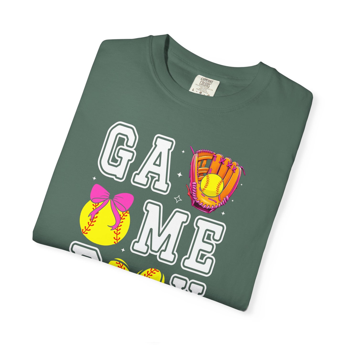 Game Day Softball T-Shirt — ‘GAME DAY’ Glove & Ball Design