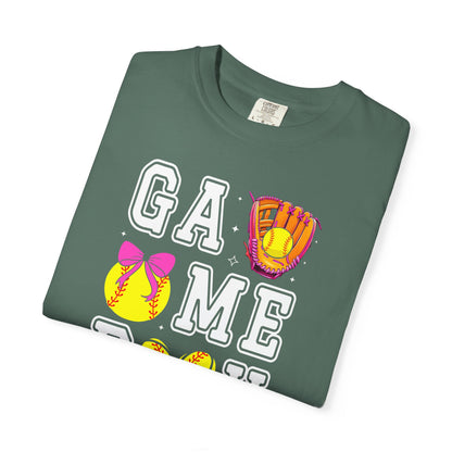 Game Day Softball T-Shirt — ‘GAME DAY’ Glove & Ball Design