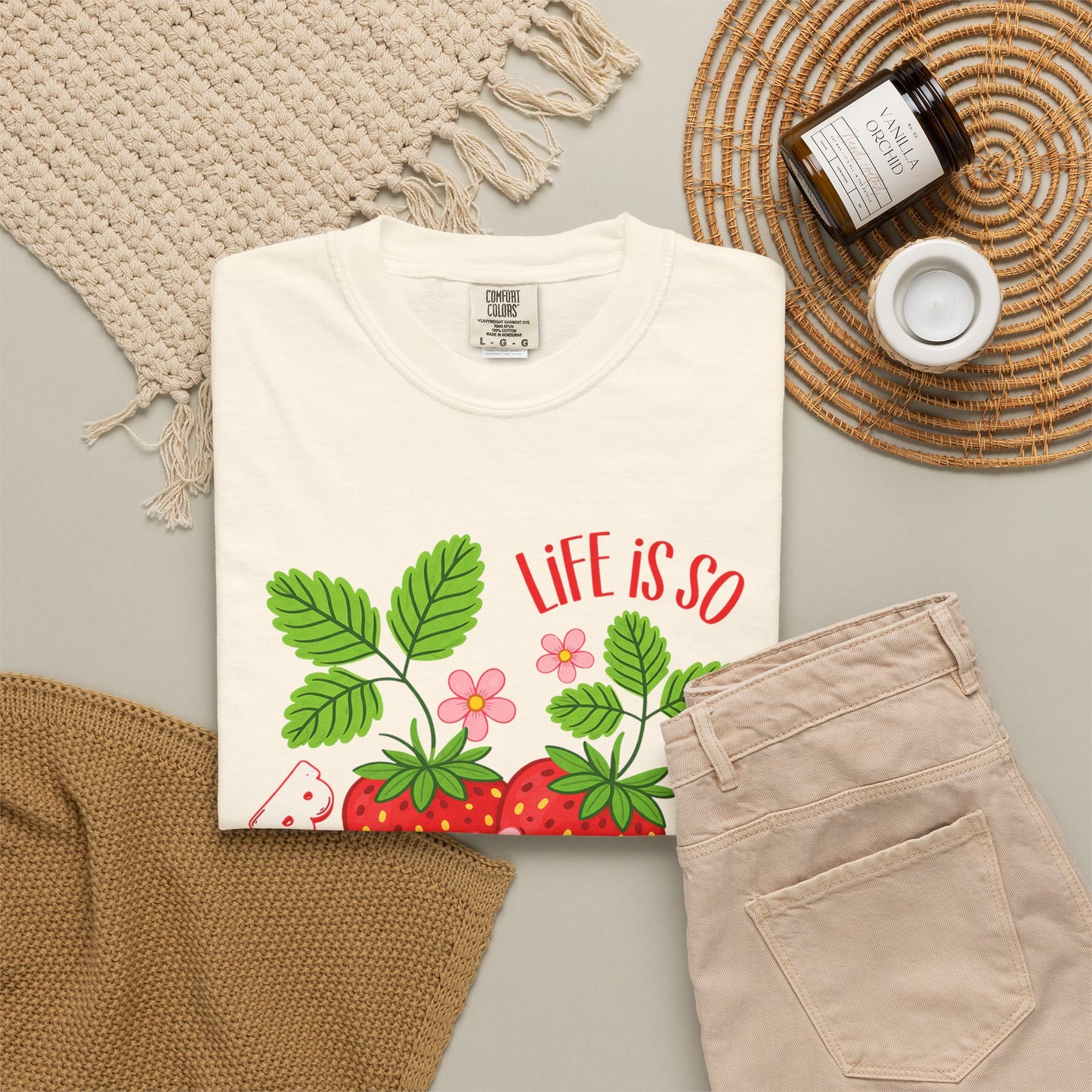 Life Is So Berry Sweet T-Shirt — Cute Strawberry Graphic Tee