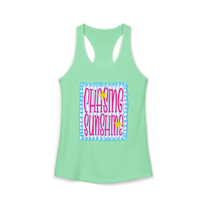 Chasing sunshine Racerback Tank