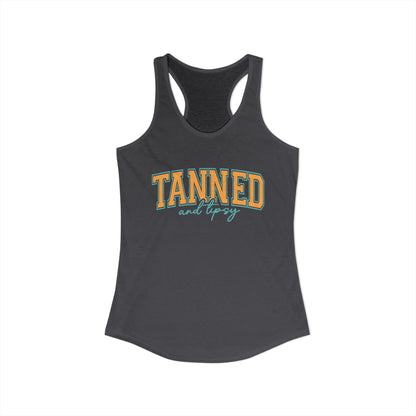 Tanned & Tipsy Racerback Tank