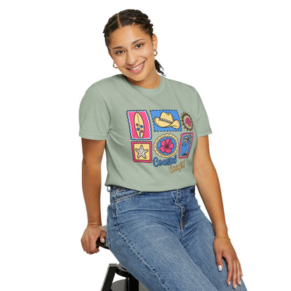 Coastal Cowgirl Graphic T-Shirt — Retro Beach Icons Tee