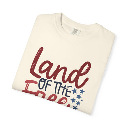 Land of the Free T-Shirt — 'Land of the Free Because of the Brave' Patriotic Tee