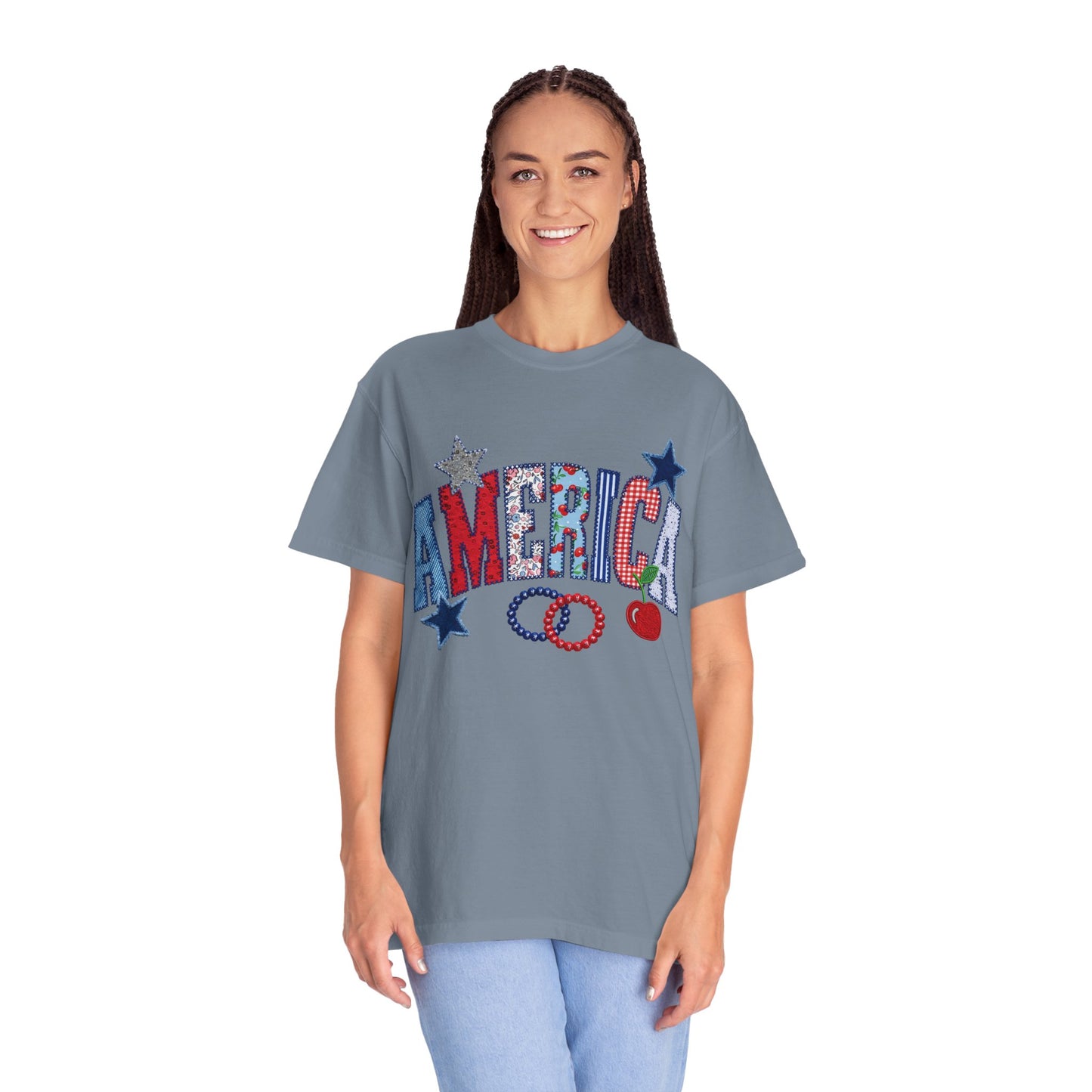 America Graphic T-Shirt — Patriotic Stars & Stripes Tee