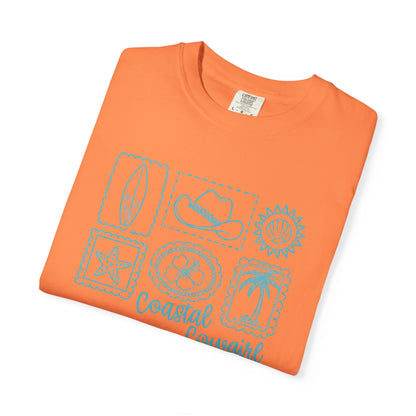 Coastal Cowgirl T-Shirt — Beachy Surf & Western Stamp Graphic Tee