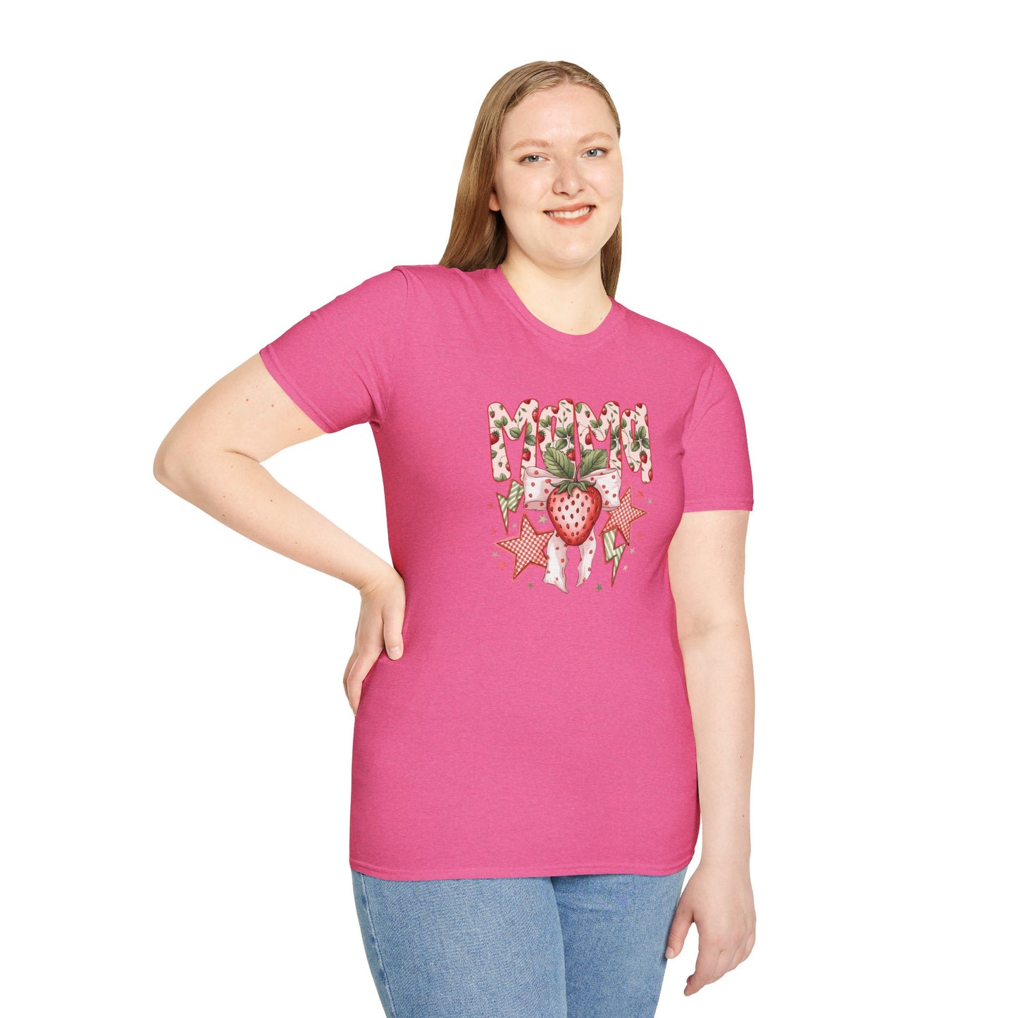 Strawberry Vibes T-Shirt — Retro Stars & Heart Graphic
