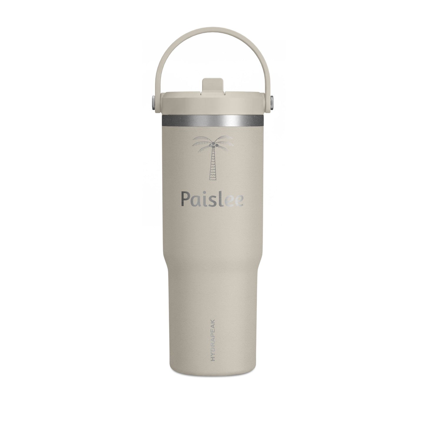 Personalized 32oz Tumbler - Palm Tree Name Engraved Travel Bottle
