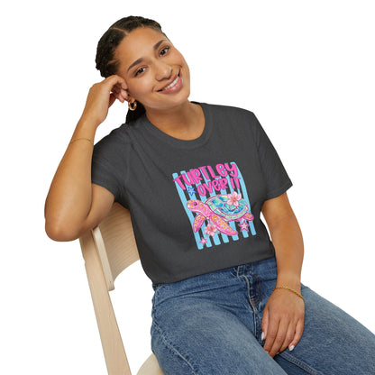 T-Shirt — "Turtley Loved It" Colorful Sea Turtle Graphic Tee