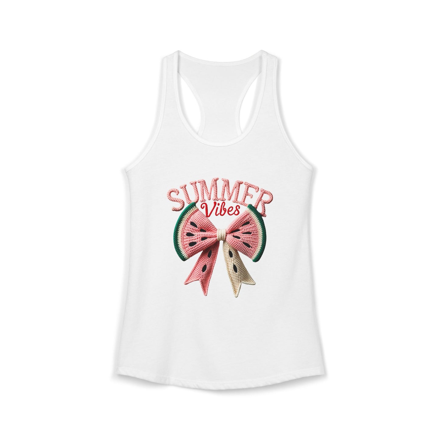 Summer watermelon bow Racerback Tank