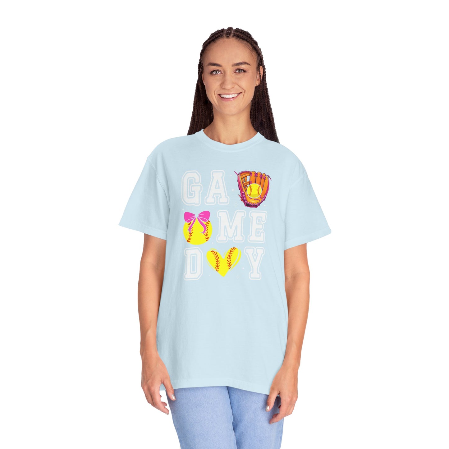 Game Day Softball T-Shirt — ‘GAME DAY’ Glove & Ball Design