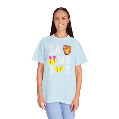 Game Day Softball T-Shirt — ‘GAME DAY’ Glove & Ball Design