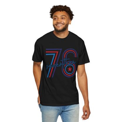 Seventeen Retro 78 Tee — Vintage Red, White & Blue Athletic Graphic T-Shirt