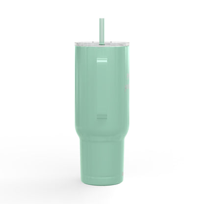 40oz Engraved Insulated Tumbler with Lid & Straw — Customizable Travel Mug