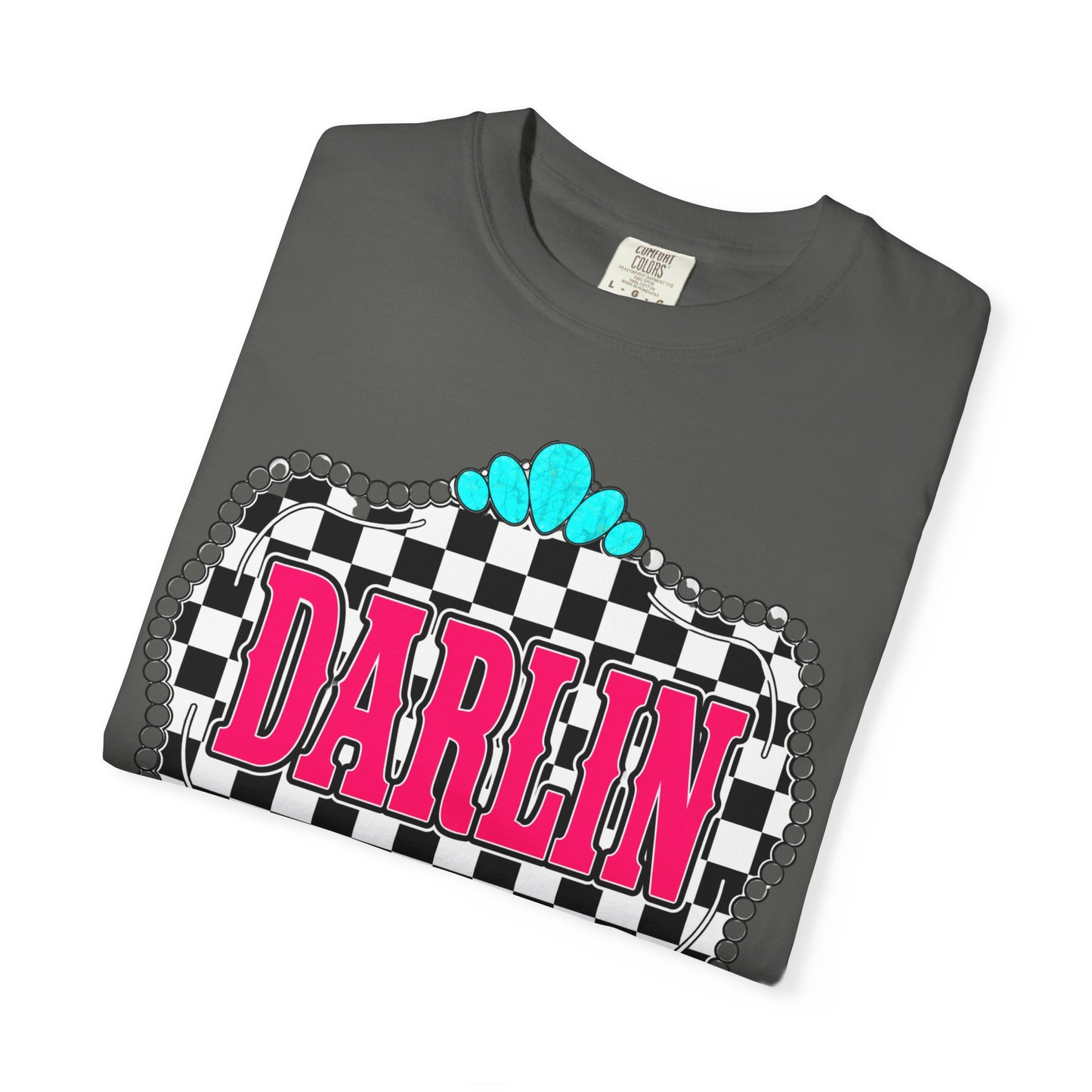 Darlin' Checkerboard Graphic T-Shirt