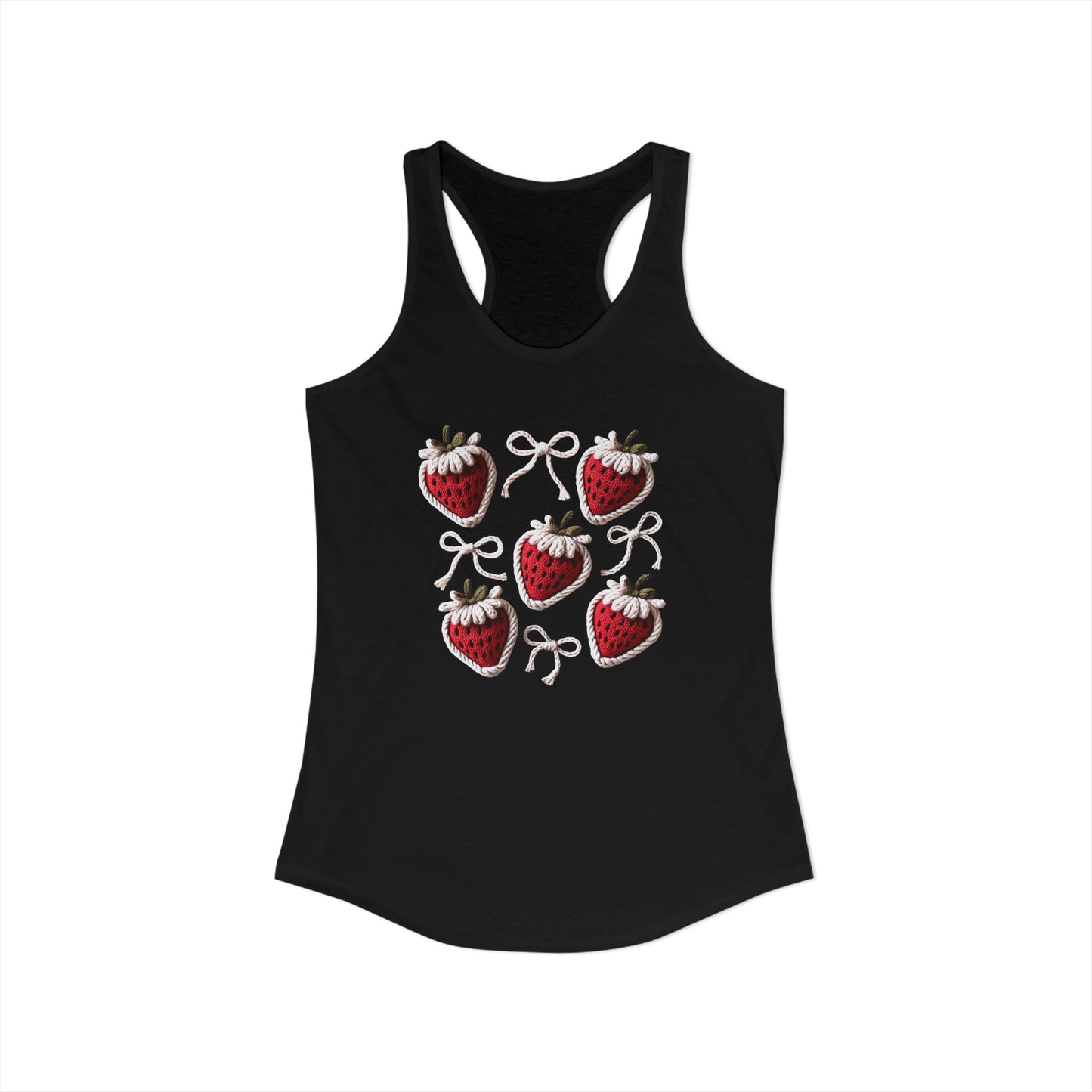 Strawberry yarn Racerback Tank
