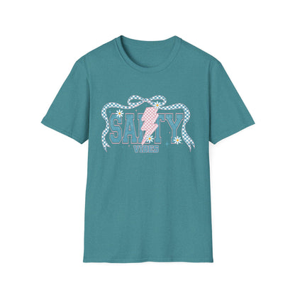 Salty Vibes Beach T-Shirt — Retro Seashell Graphic Tee