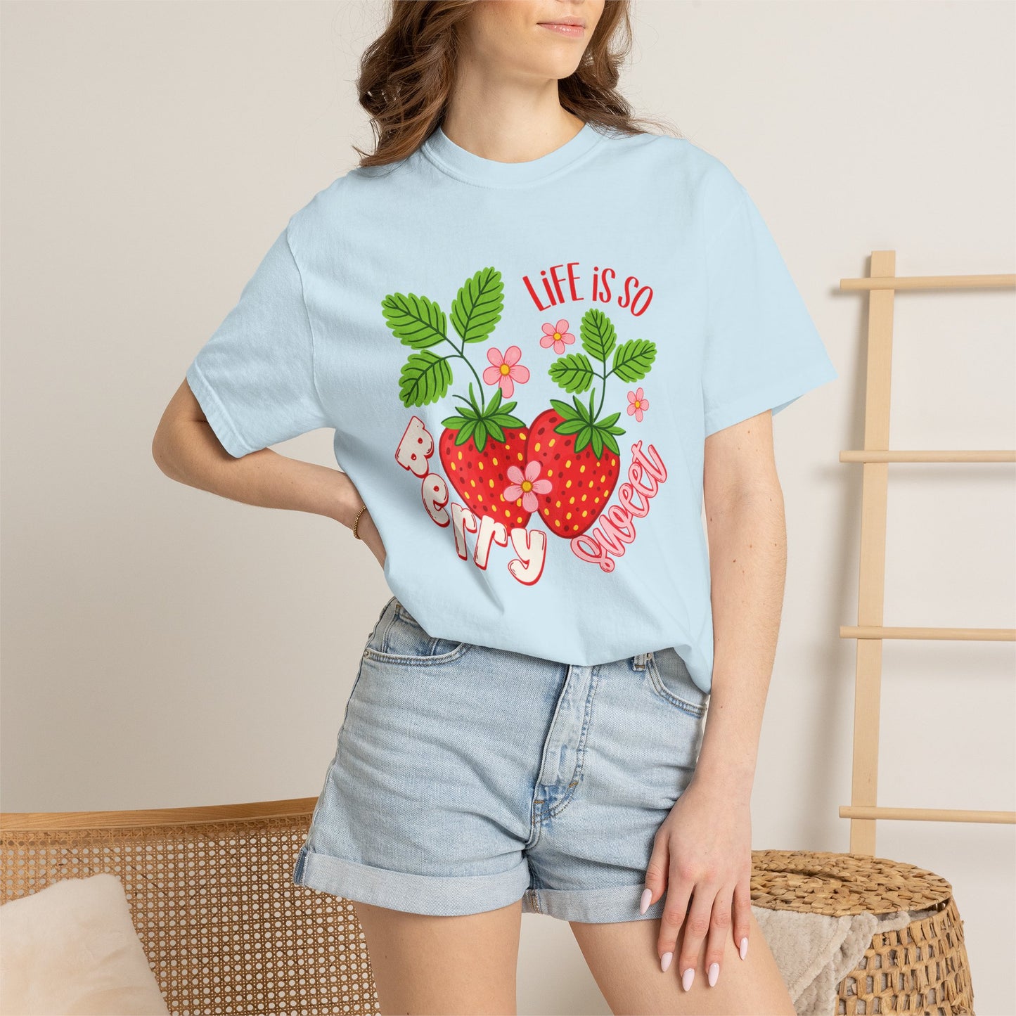 Life Is So Berry Sweet T-Shirt — Cute Strawberry Graphic Tee