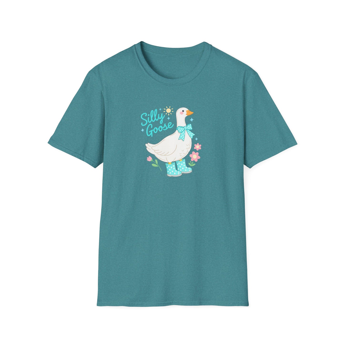 Silly Goose T-Shirt — Cute Duck Illustration Tee for Kids & Animal Lovers