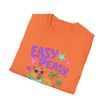 Easy Peasy Dog Tee — Relaxed Hawaiian Corgi T-Shirt