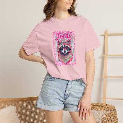 Feral Raccoon comfort color T-shirt
