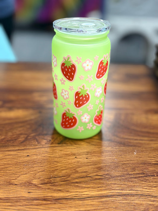 16oz Strawberry tumbler