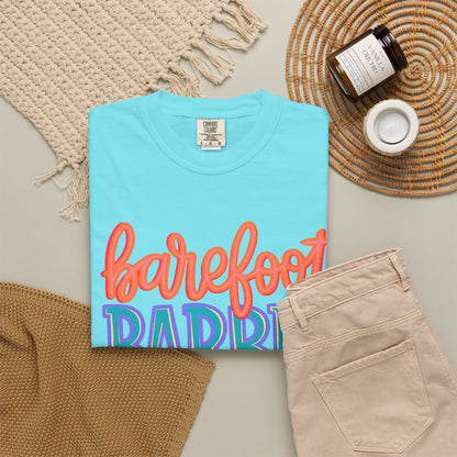 Barefoot Barbie T-Shirt — Retro Colorblock Graphic Tee