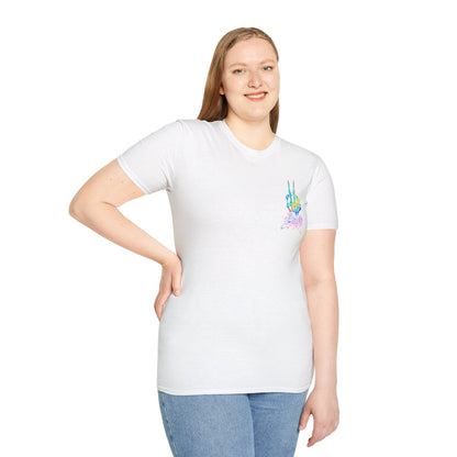 T-Shirt — 'On My Husband's Last Nerve' Rainbow Skeleton Graphic Tee