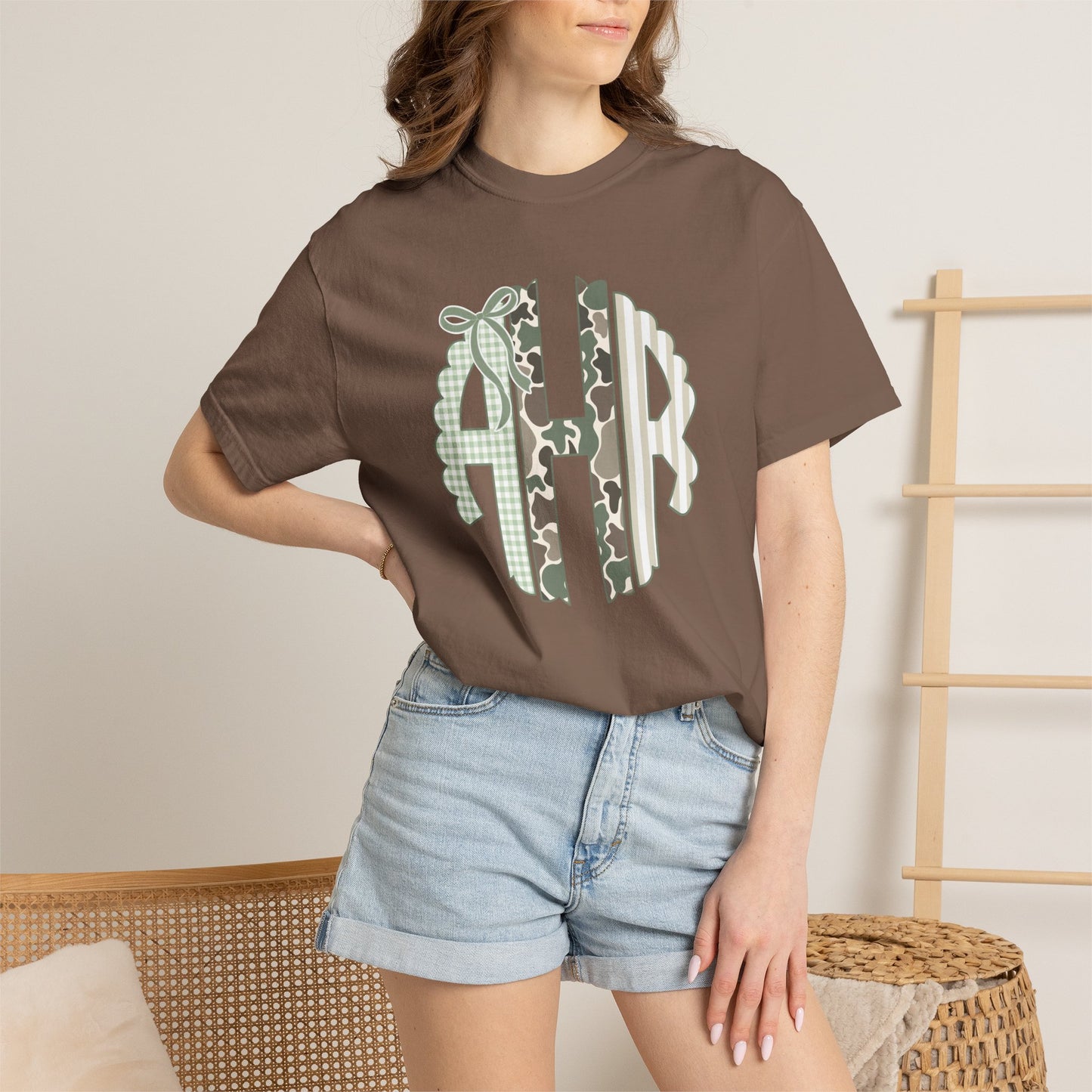 Camo Monogrammed CC Tee