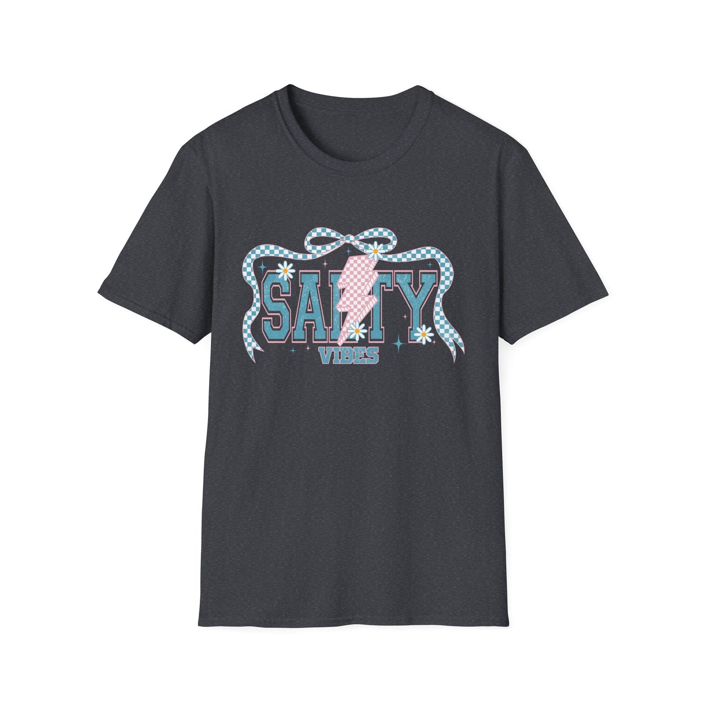 Salty Vibes Beach T-Shirt — Retro Seashell Graphic Tee