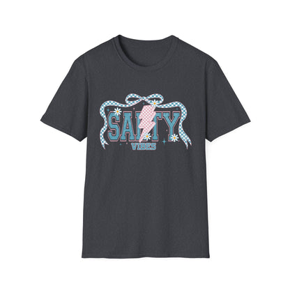 Salty Vibes Beach T-Shirt — Retro Seashell Graphic Tee