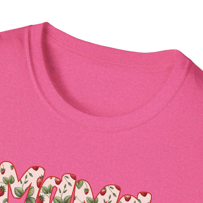 Strawberry Vibes T-Shirt — Retro Stars & Heart Graphic