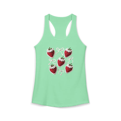 Strawberry yarn Racerback Tank