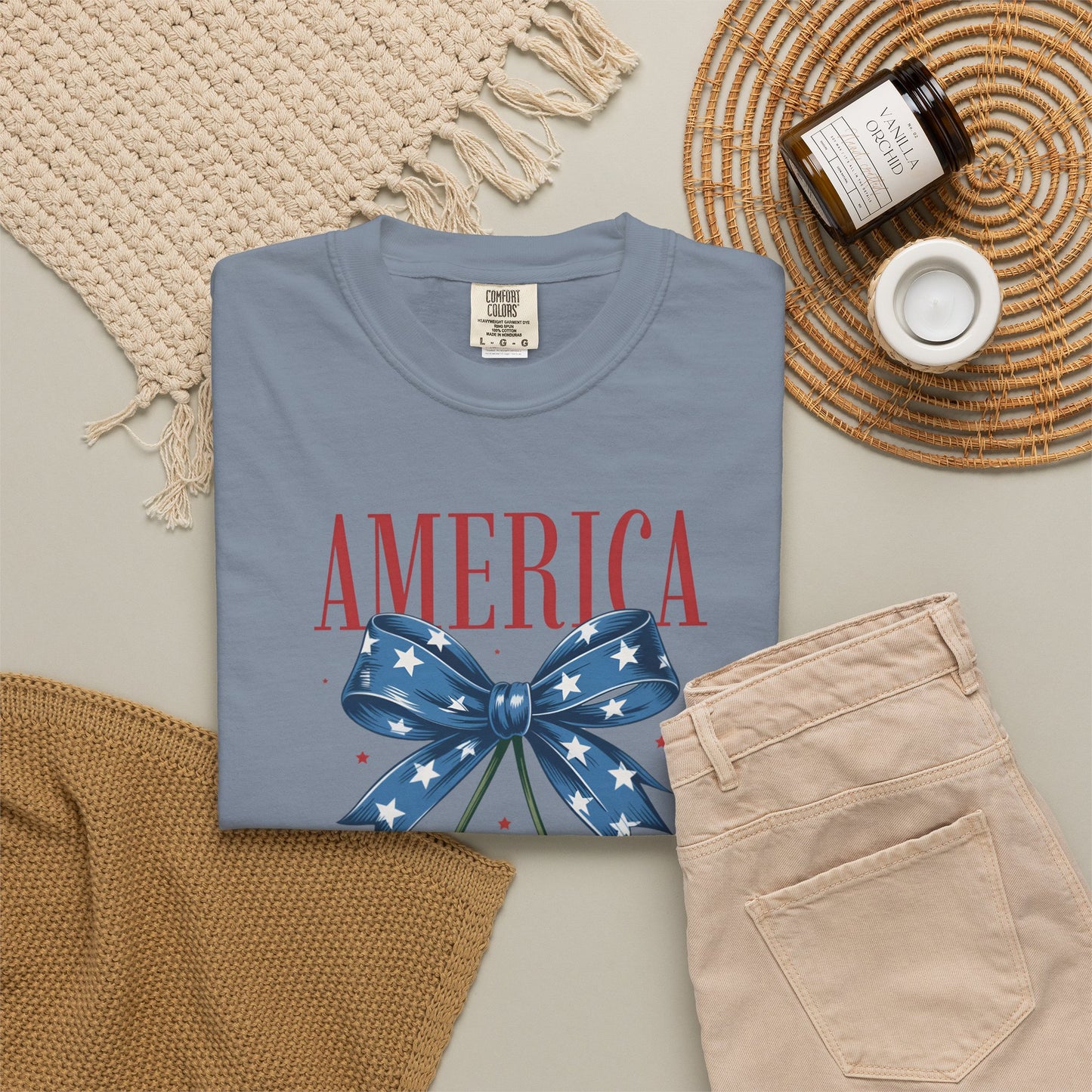 America Cherry Patriotic T-Shirt