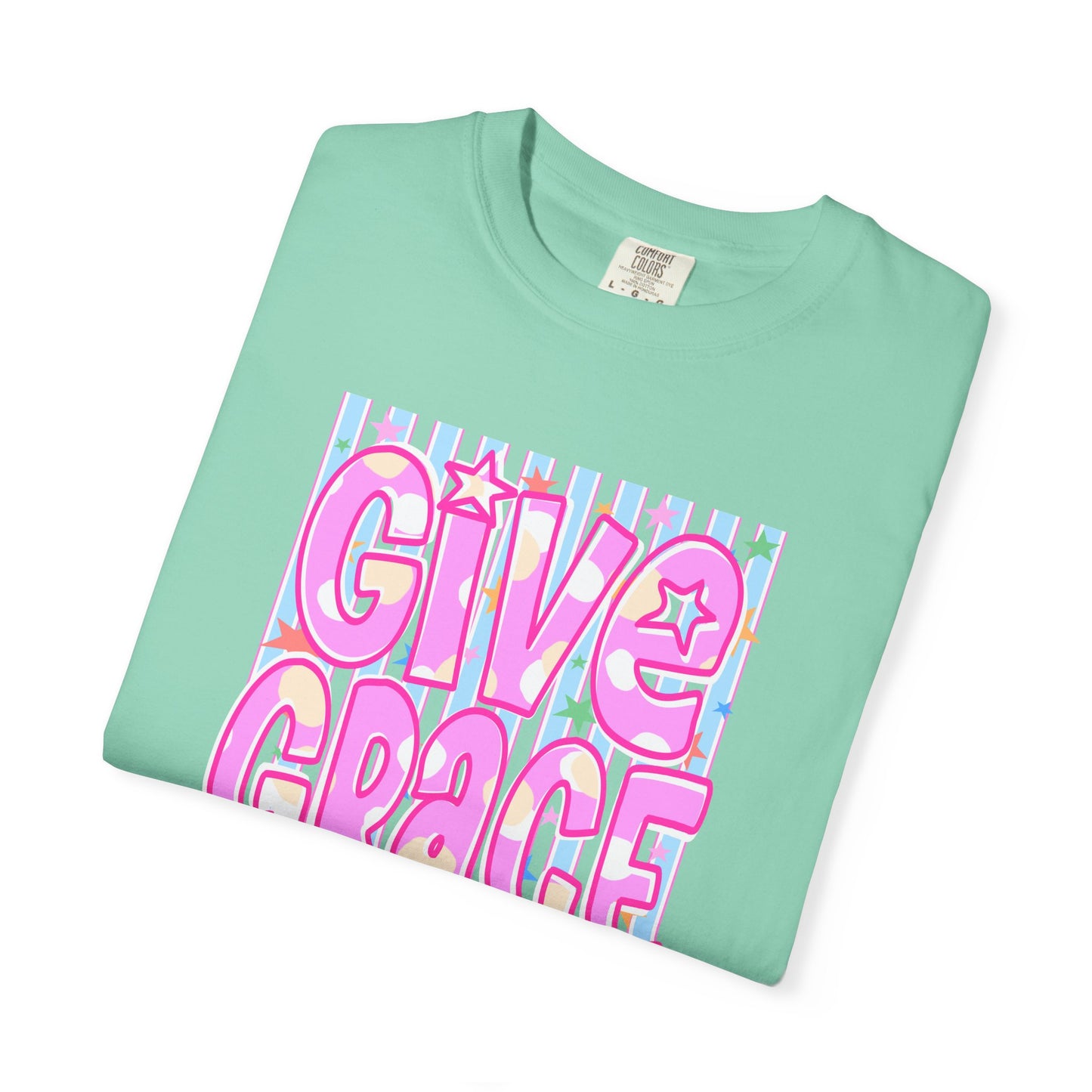 Give Grace T-Shirt — Pastel Retro Graphic Tee