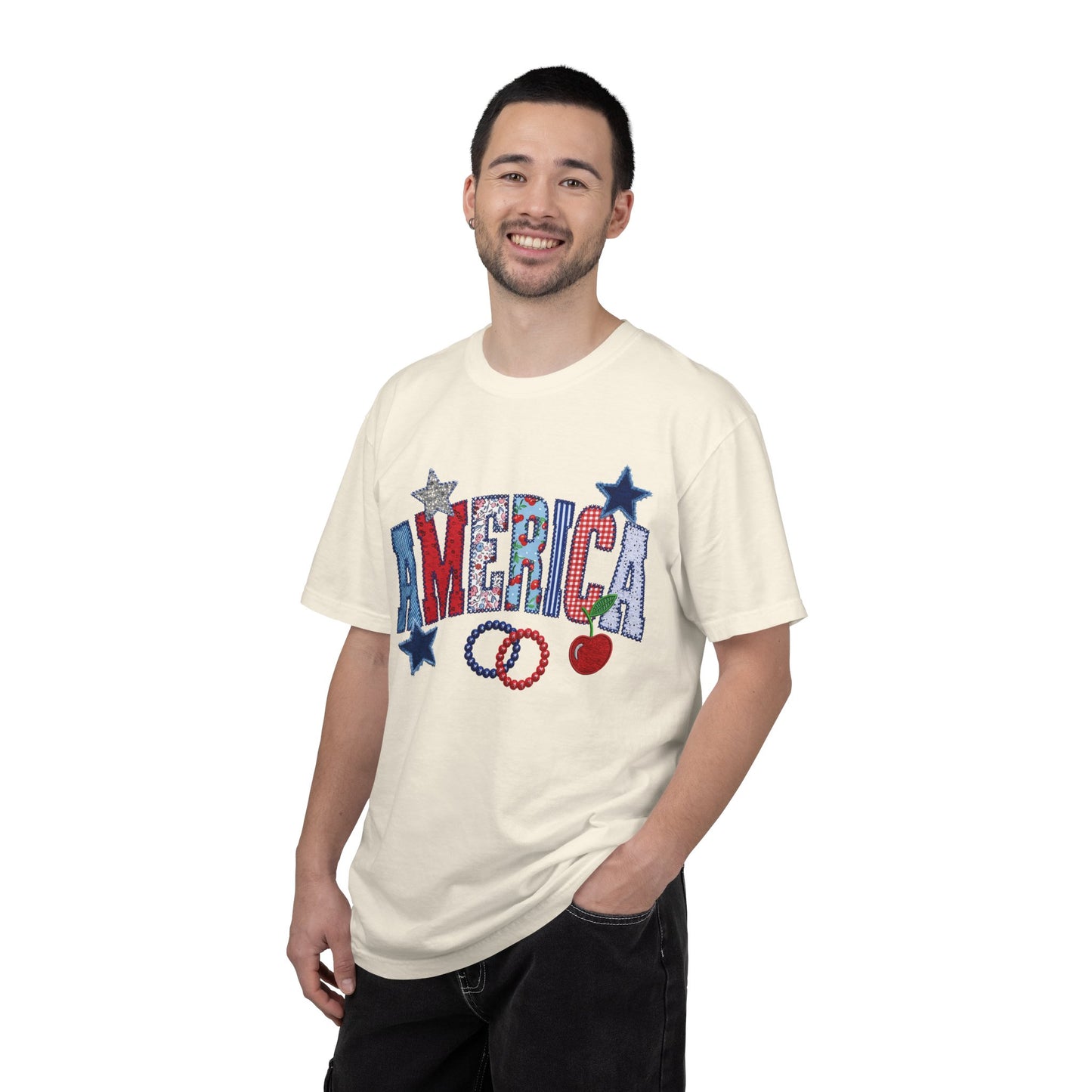 America Graphic T-Shirt — Patriotic Stars & Stripes Tee