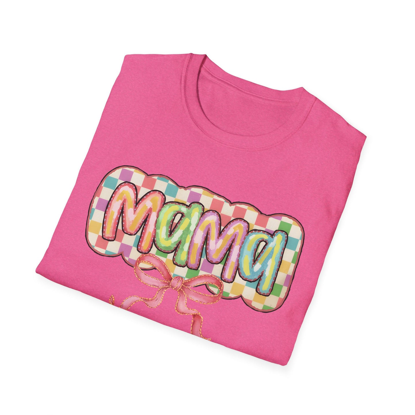 Mama Balloon Graphic Tee — Colorful Pastel Celebration Shirt for Moms