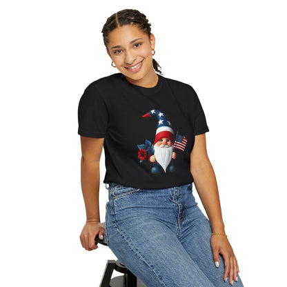 Patriotic Gnome T-Shirt — American Flag 4th of July Tee
