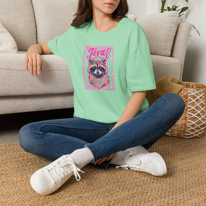 Feral Raccoon Gildan softstyle tshirt