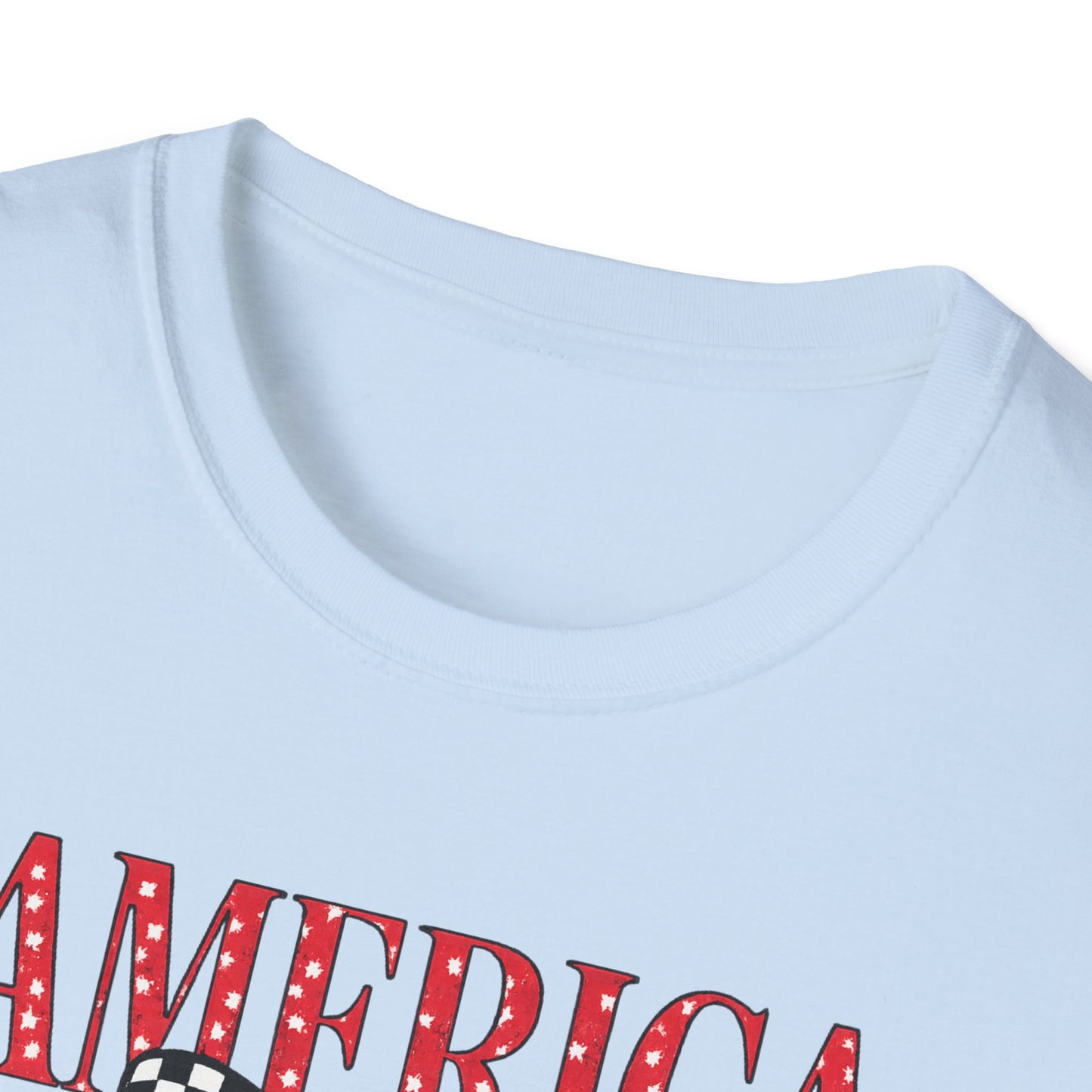 America Cherry Graphic T-Shirt – Patriotic Stars & Stripes Fourth of July Tee