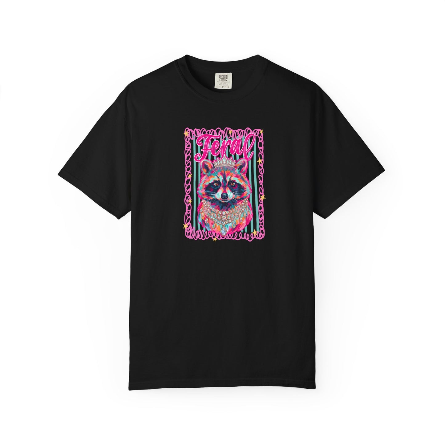 Feral Raccoon comfort color T-shirt