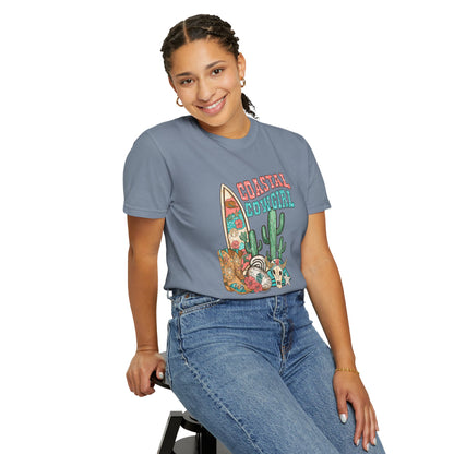Coastal Cowgirl T-Shirt — Vintage Surf & Cactus Beach Graphic