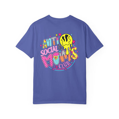 Social Moms Club T-Shirt — Colorful Retro Pocket Graphic Tee