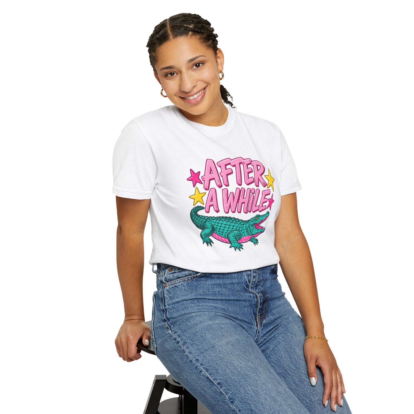 After A While Alligator T-Shirt — Retro Cartoon Gator Graphic Tee